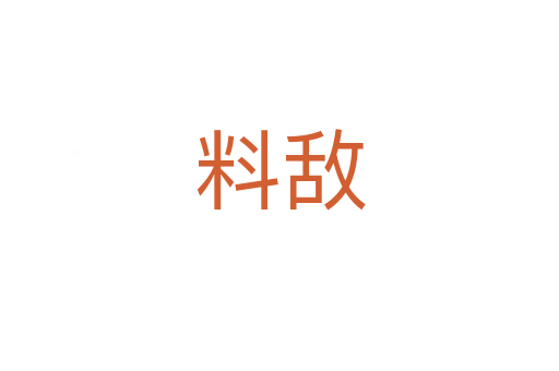 料敌