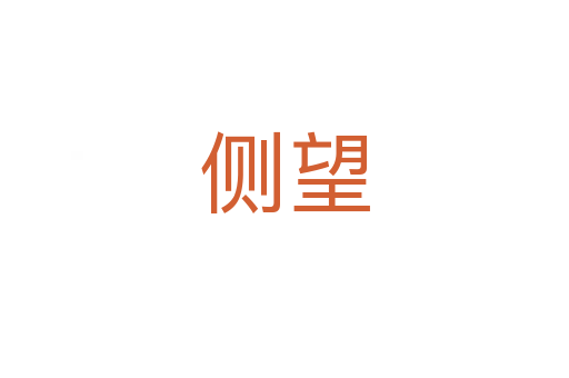侧望
