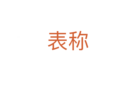 表称