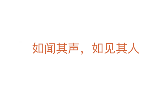 如闻其声,如见其人