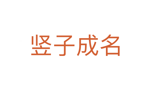 竖子成名