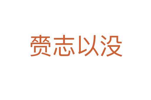 赍志以没